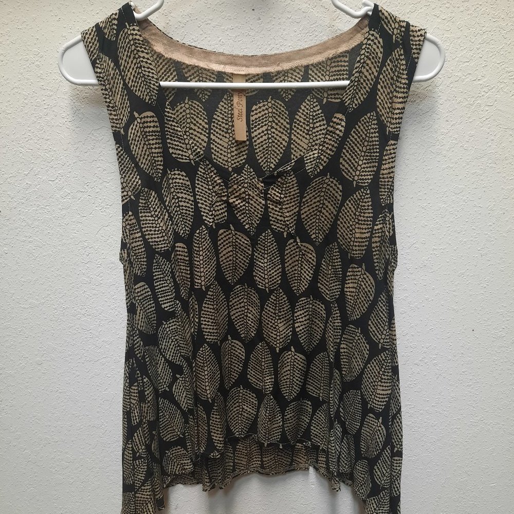Steel Pony Sleeveless Tank/Blouse, Size S